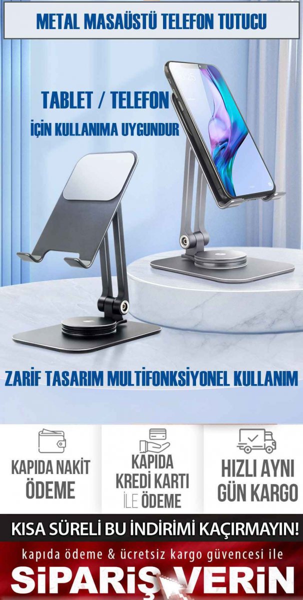 Metal Masaüstü Telefon Tablet Tutucu 1