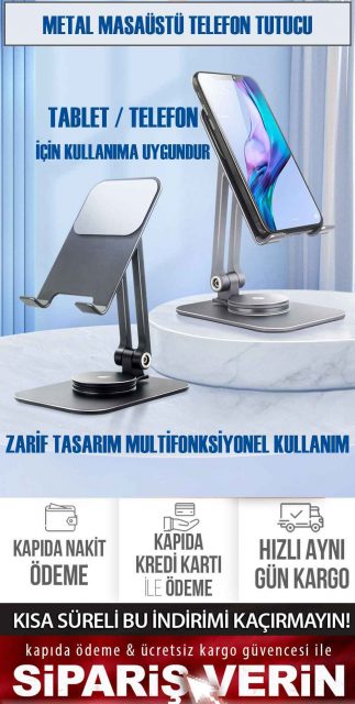 Metal Masaüstü Telefon Tablet Tutucu