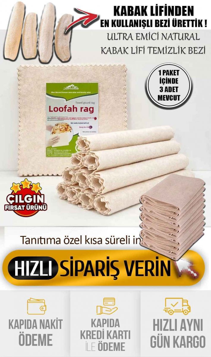 Kabak Lifi Temizlik Bezi 1