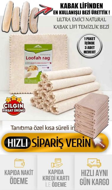 Kabak Lifi Temizlik Bezi