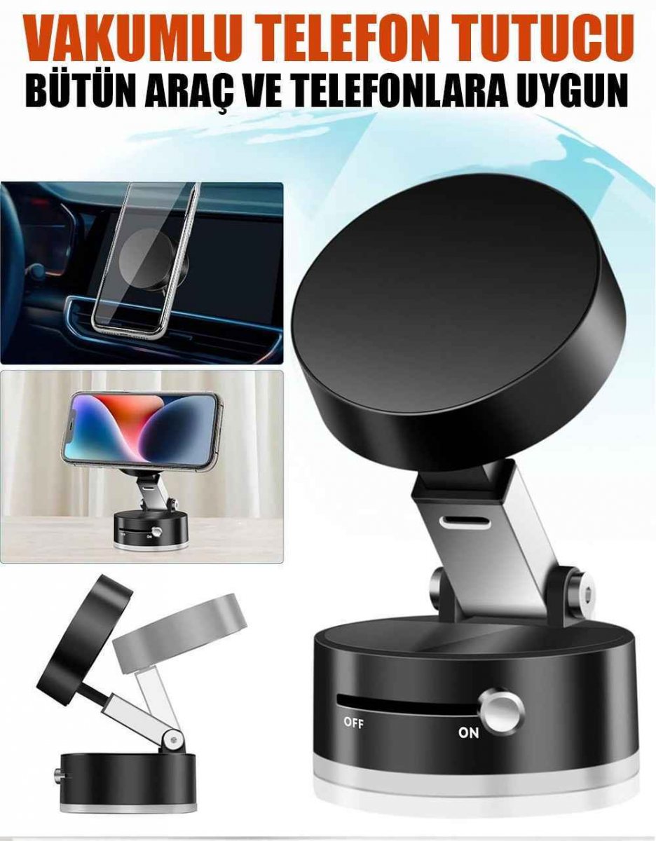 Vakumlu Araba Telefon Tutucu 1