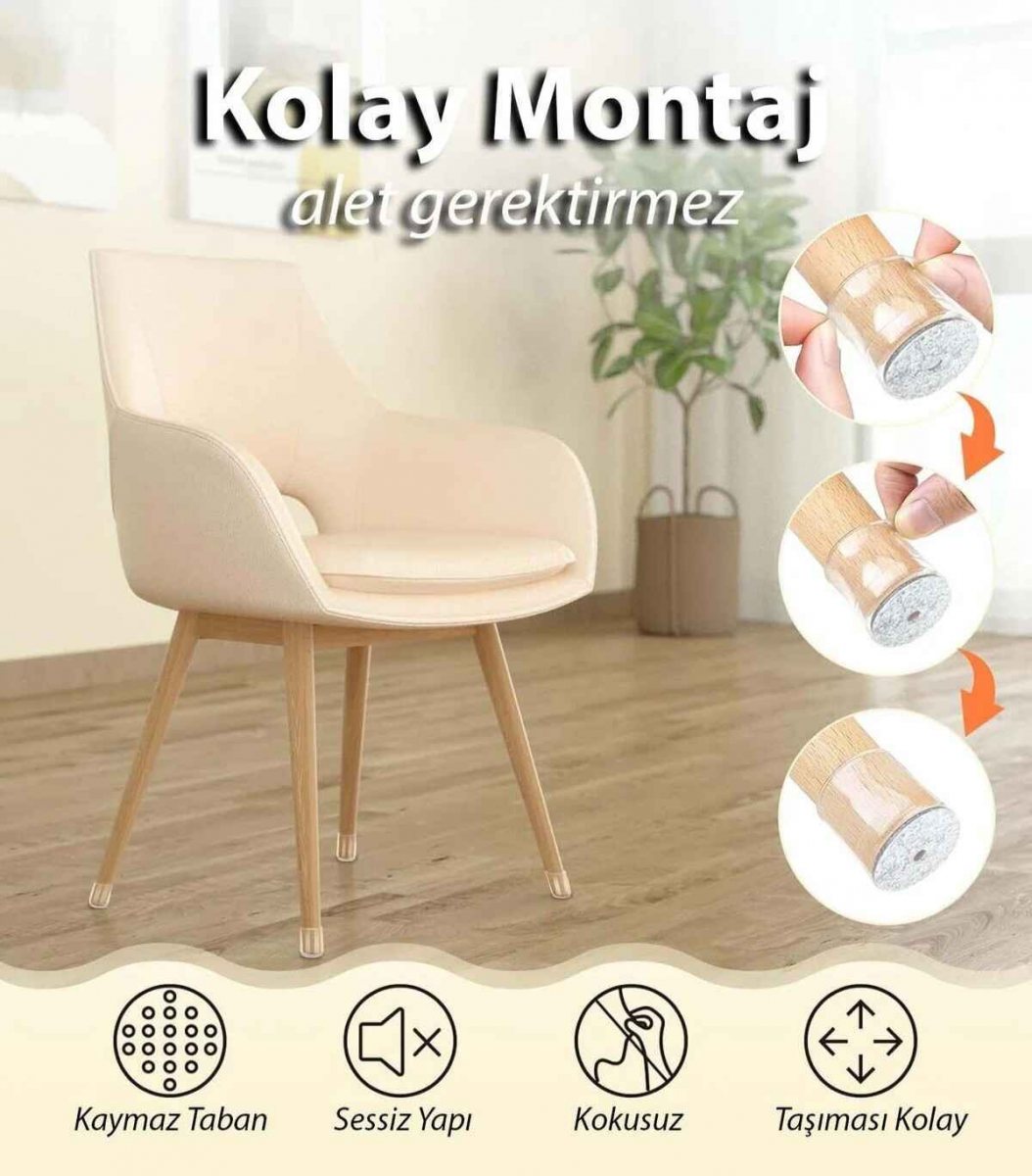 4'lü Sandalye Ayak Koruyucu 1