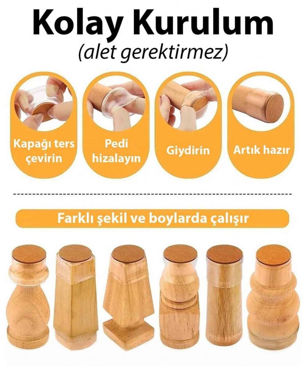 4'lü Sandalye Ayak Koruyucu 6