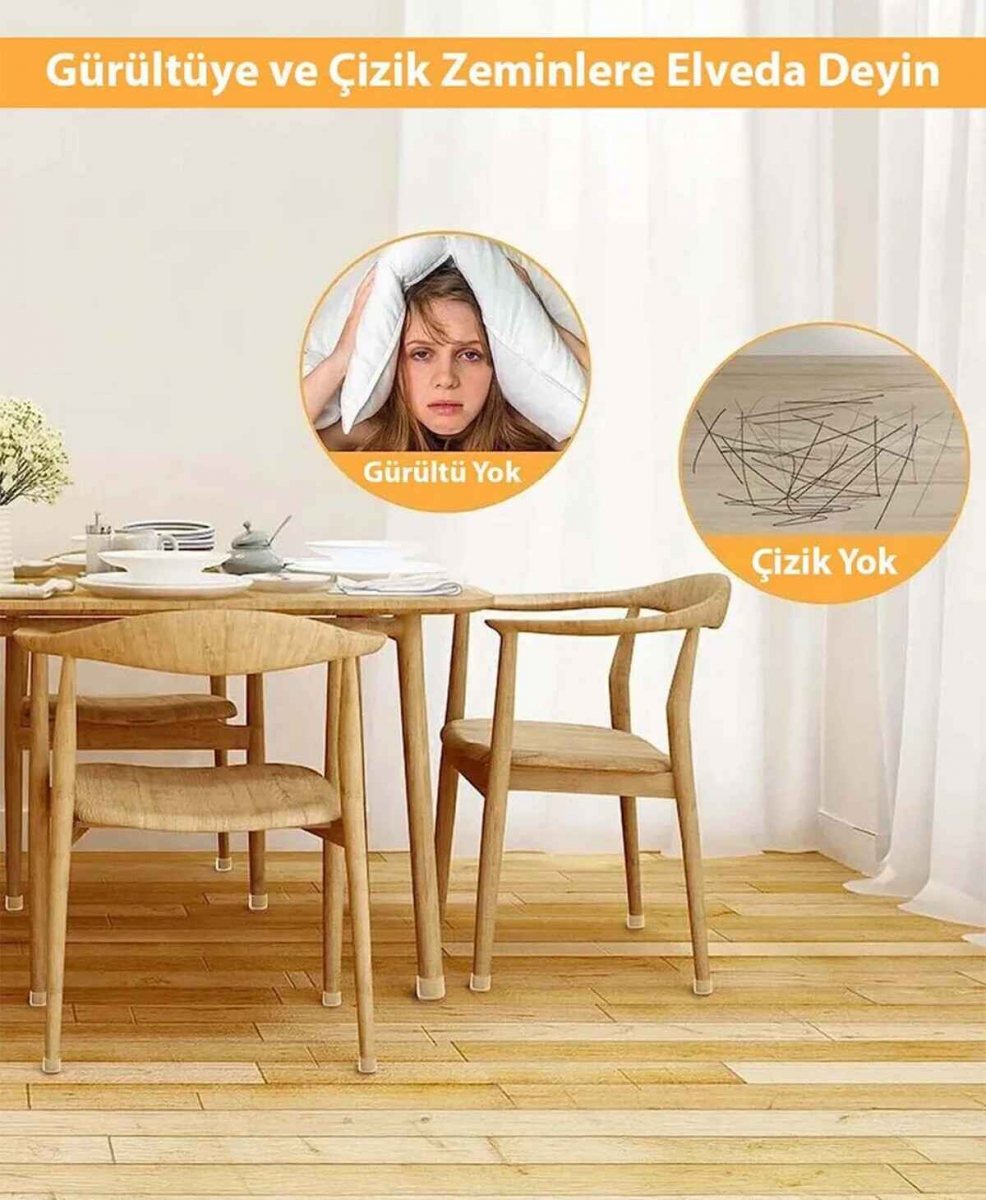 4'lü Sandalye Ayak Koruyucu 7