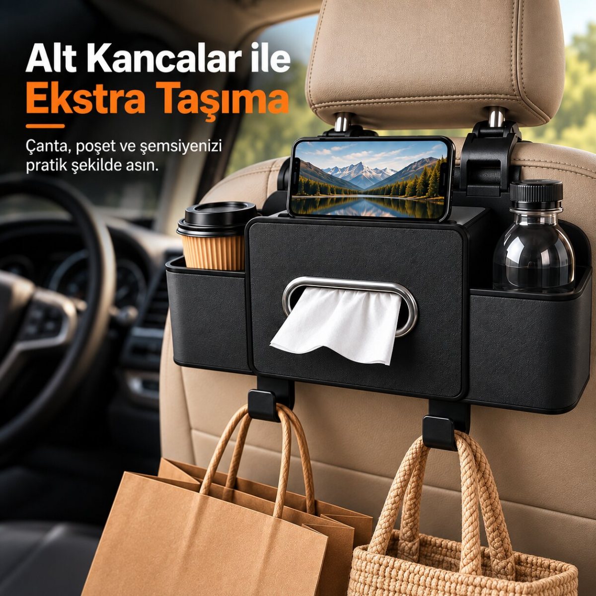 Araba Koltuk Arkası Organizer 5