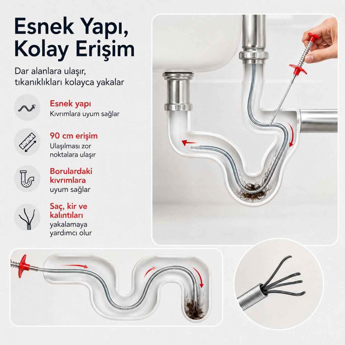 Lavabo Gider Açıcı Çubuk 4