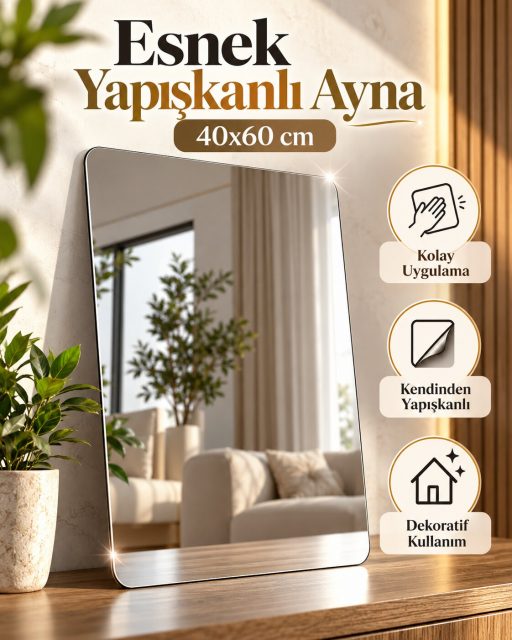 Yapışkanlı Kırılmaz Ayna