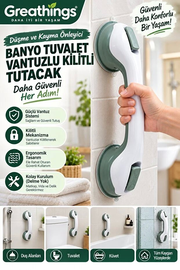 Vantuzlu Portatif Tutacak 1