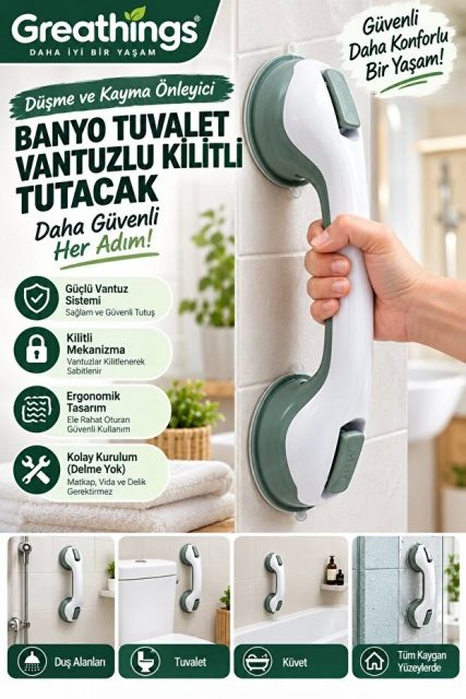 Vantuzlu Portatif Tutacak