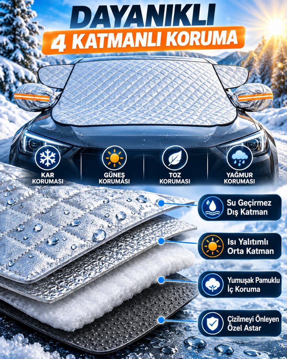 Araç Buz Önleyici Branda 3