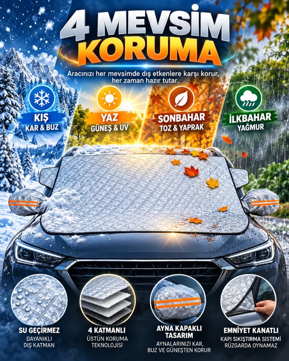 Araç Buz Önleyici Branda 7