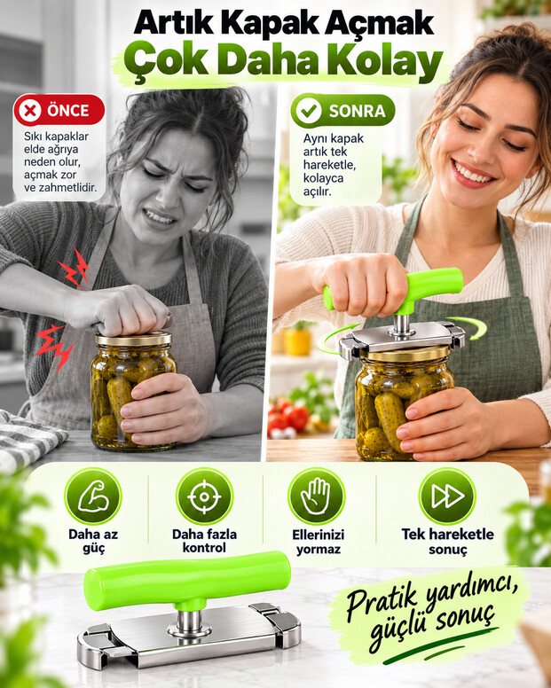 Ayarlanabilir Kavanoz Açacak 4