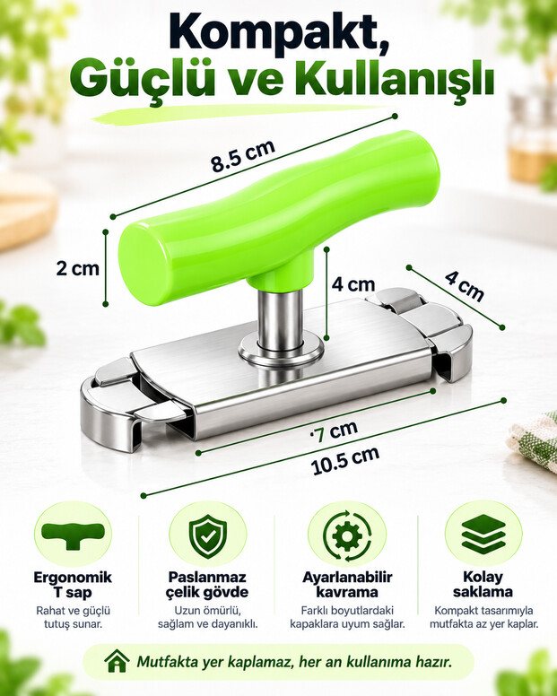 Ayarlanabilir Kavanoz Açacak 7