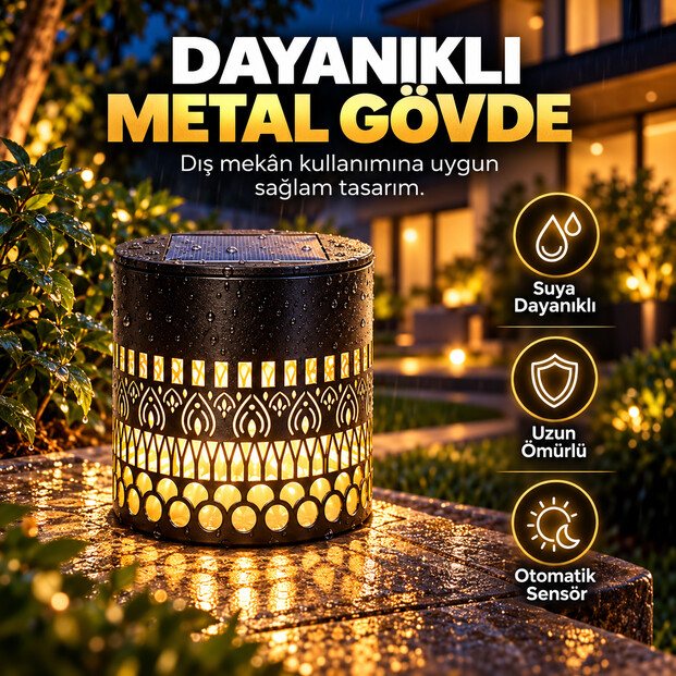 Desenli Güneş Enerjili Lamba 5