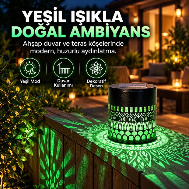 Desenli Güneş Enerjili Lamba 7