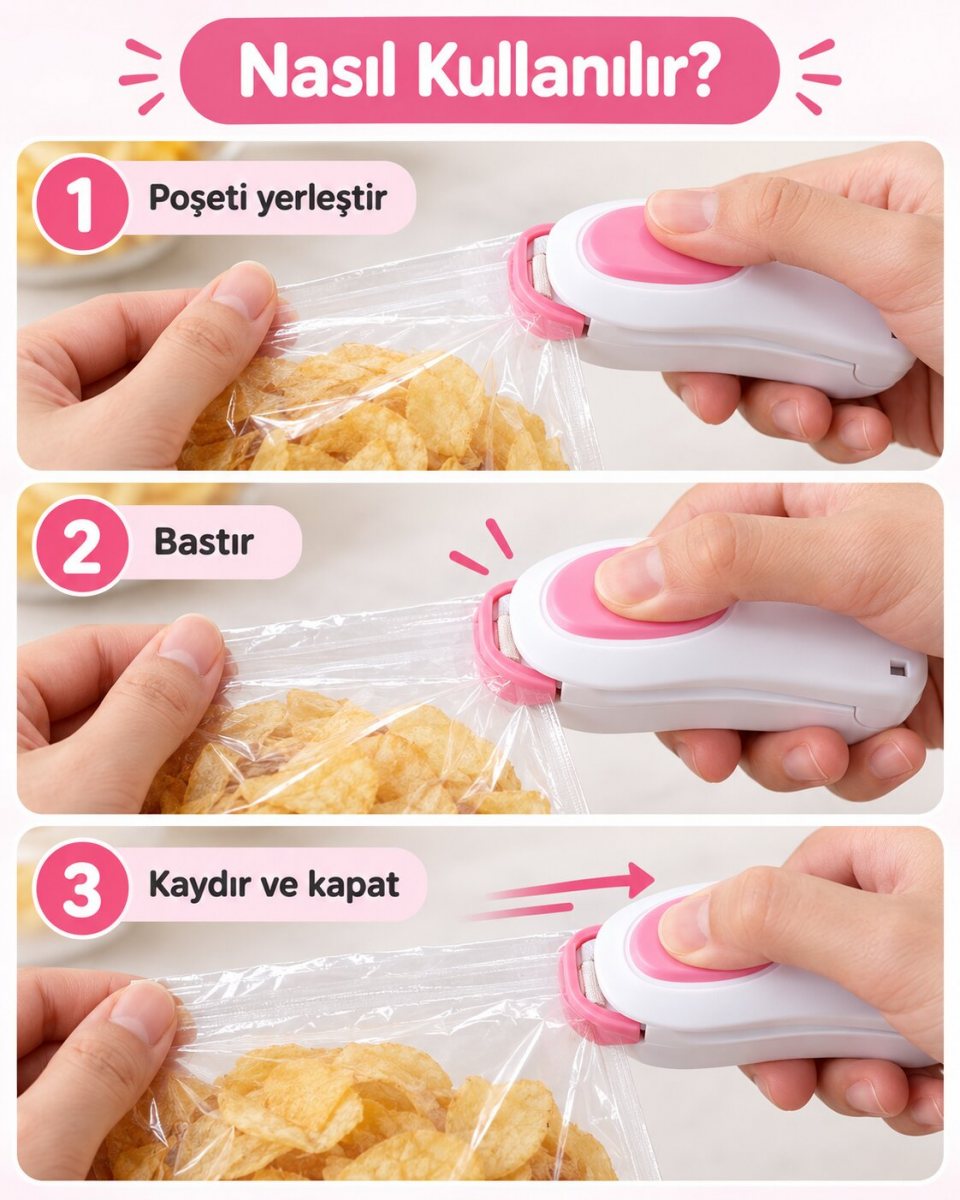 Mini Poşet Kapatıcı 3