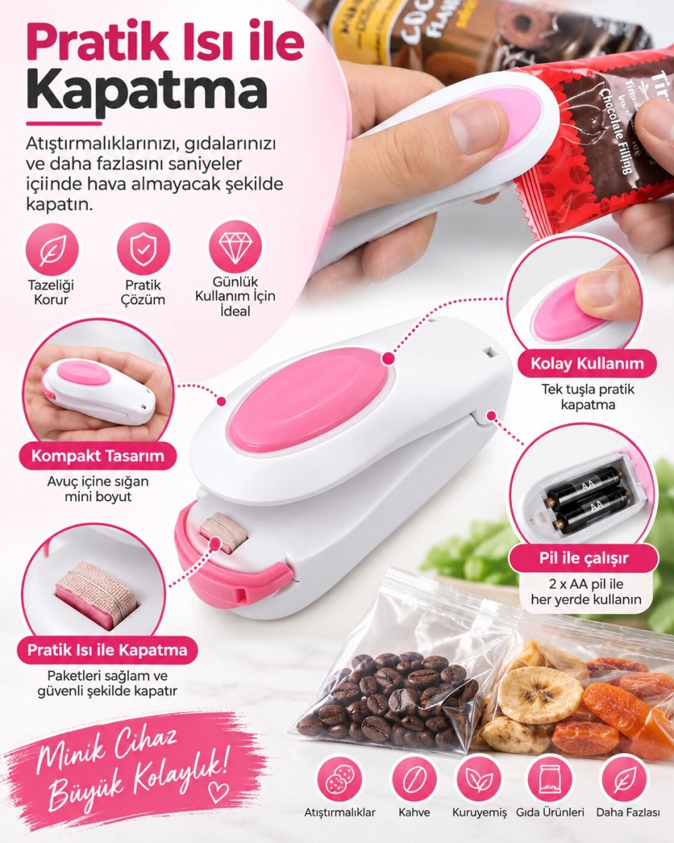 Mini Poşet Kapatıcı 8